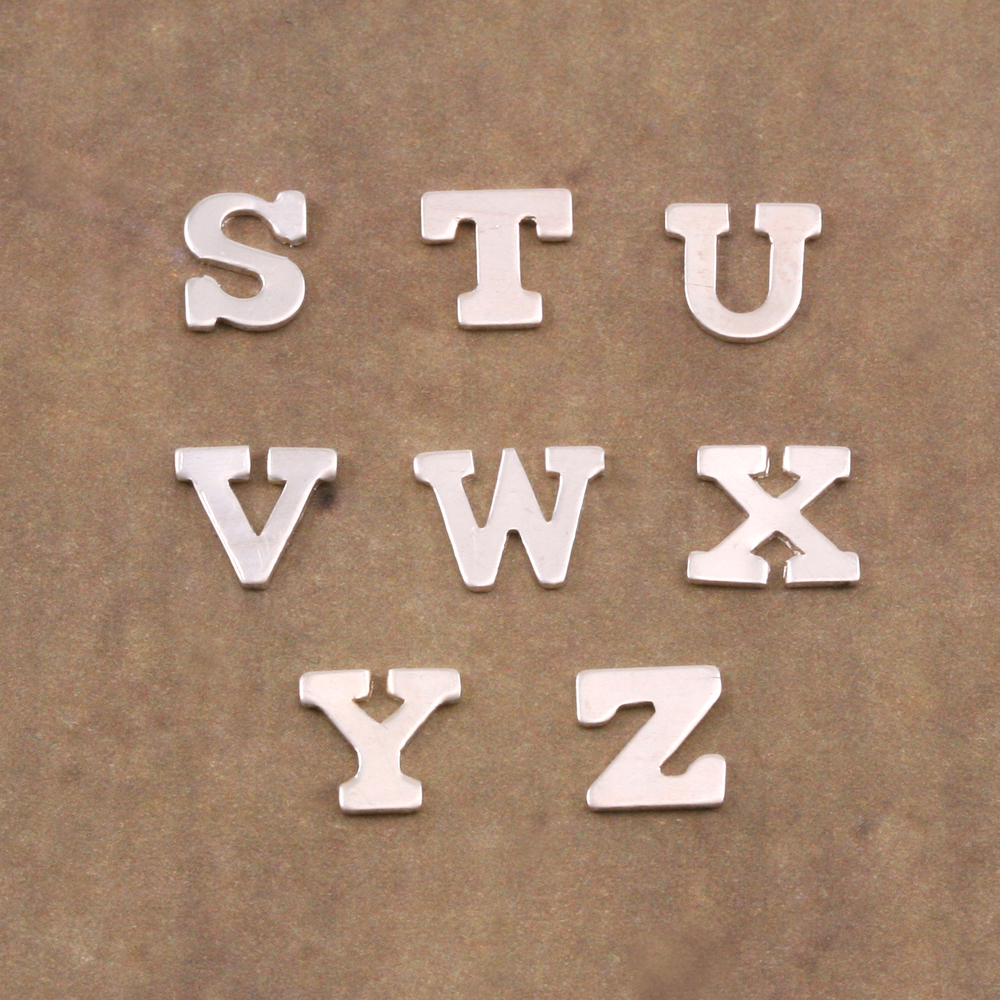 Charms & Solderable Accents Sterling Silver Letter W, 24g